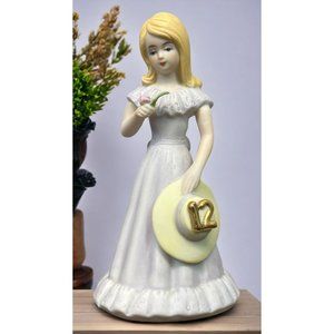 Growing Up Birthday Girls Age 12 Porcelain Blonde Figurine 1981 Enesco